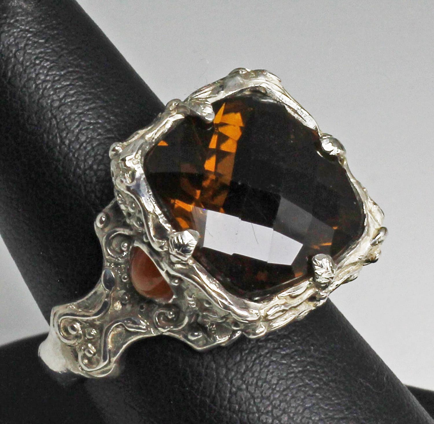 Smokey Citrine Cathedral Ring by Suzan Postgate - Image 6