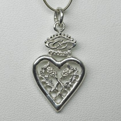 Scottish Luckenbooth thistle pendant