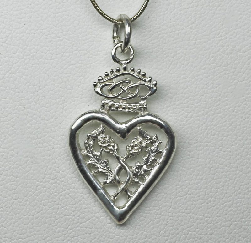 Scottish Luckenbooth thistle pendant