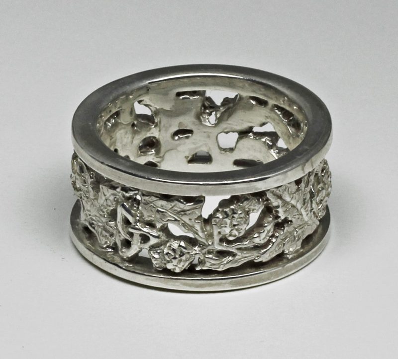 Scottish Thistle Silver Band