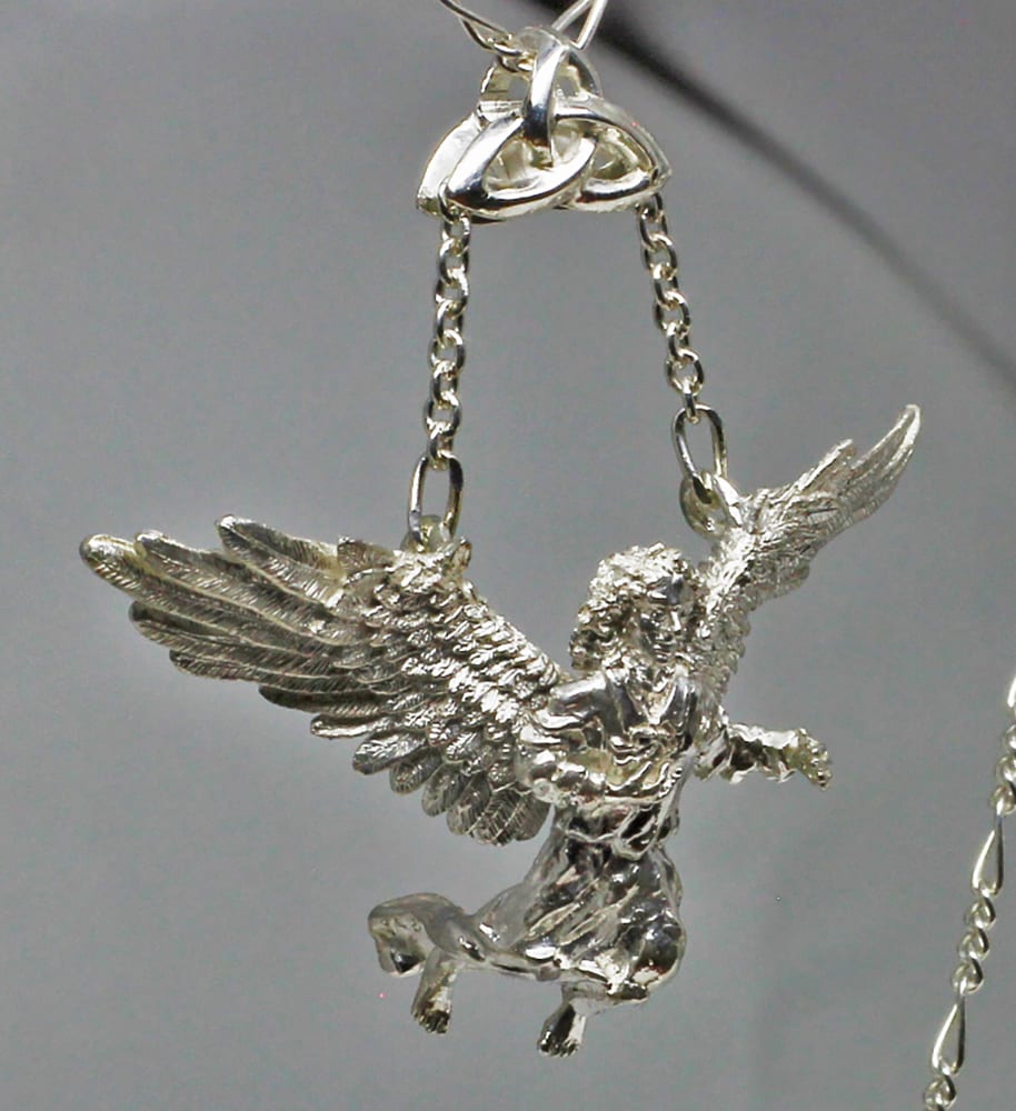 Angel Pendant in silver by George Postgate - Image 3
