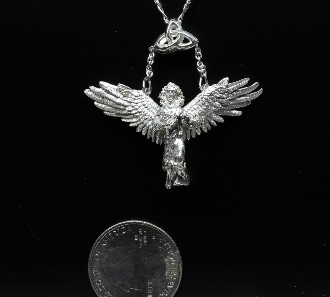 Angel Pendant in silver by George Postgate - Image 5