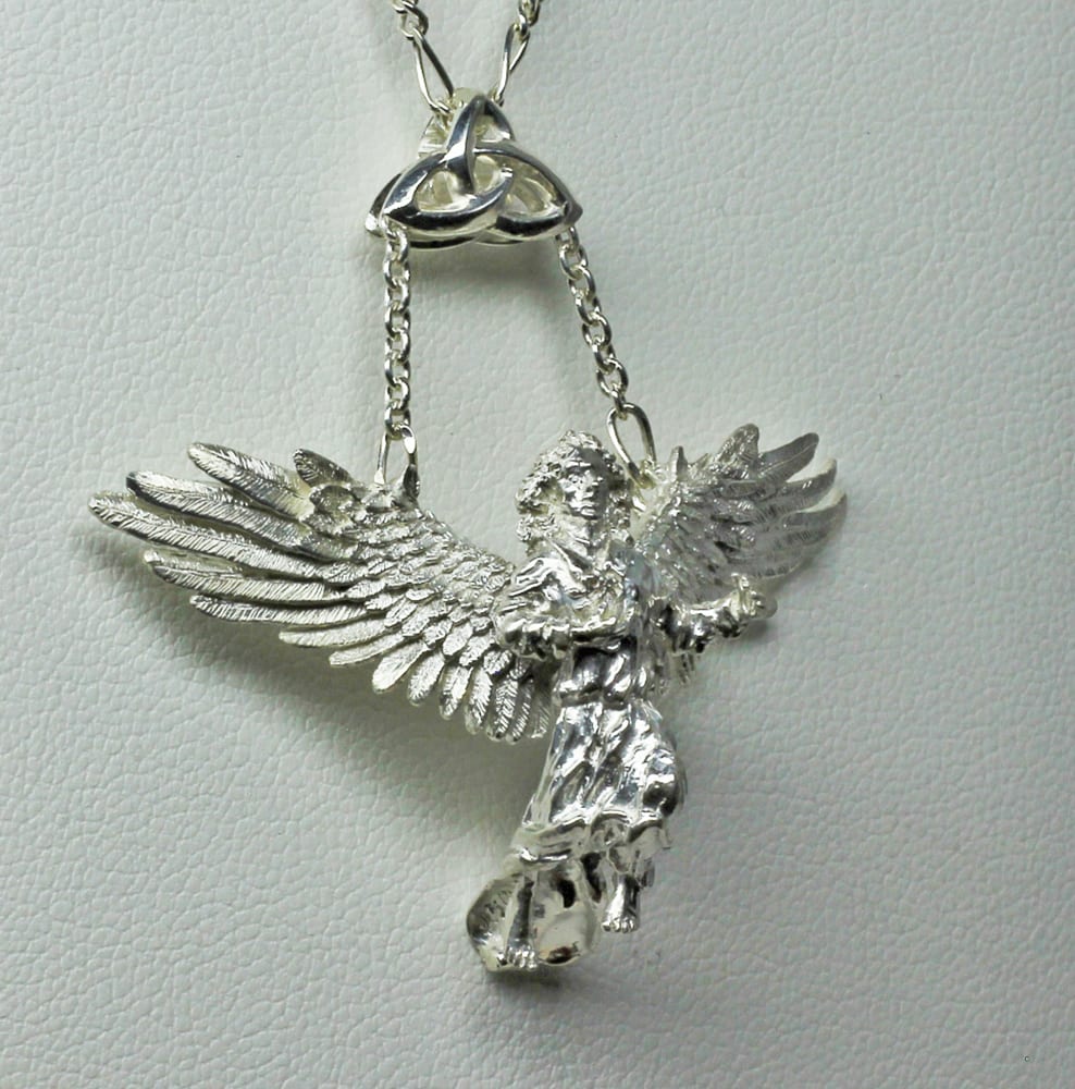 Angel Pendant in silver by George Postgate - Image 2