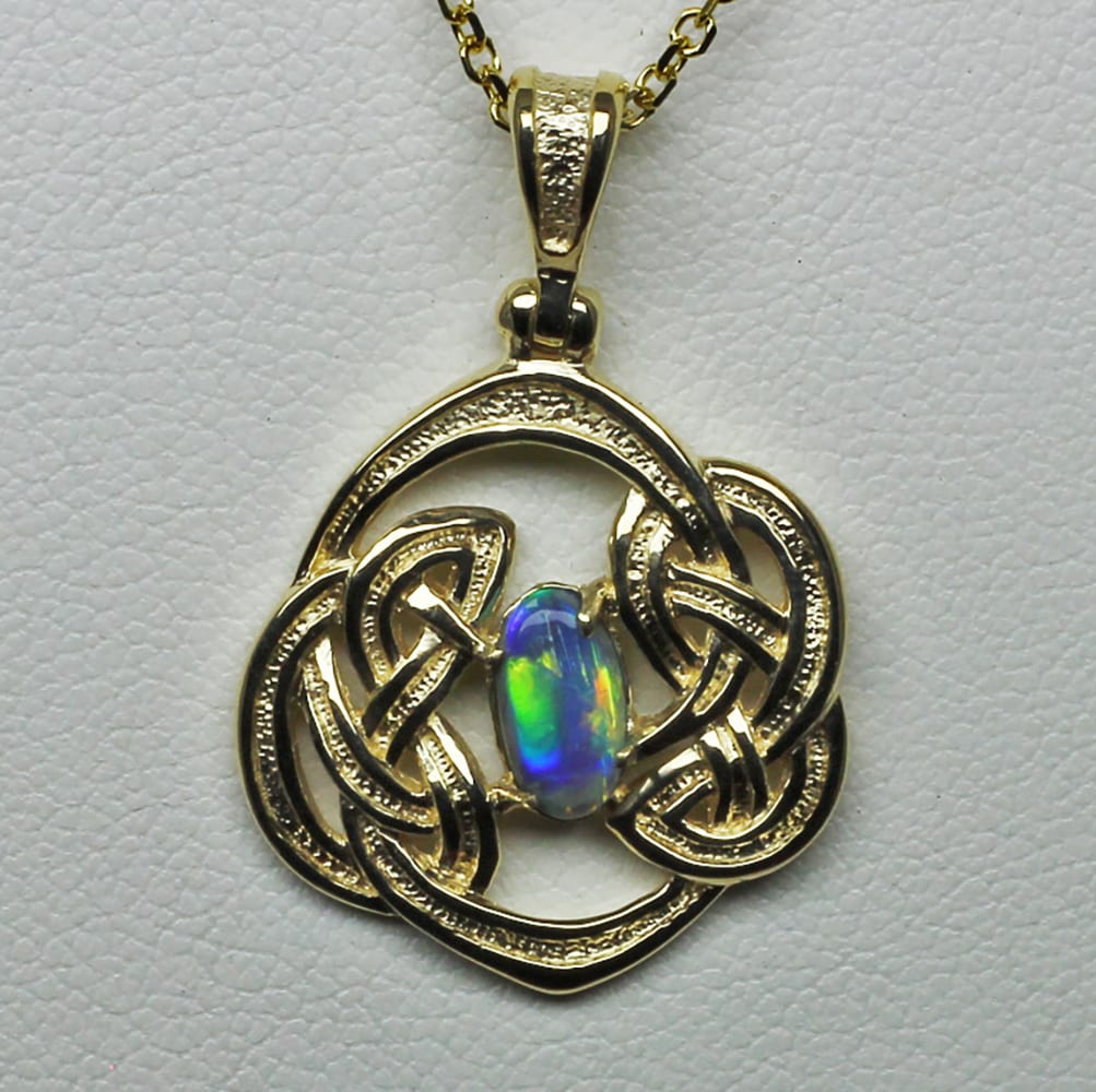 Celtic-black-opal-pendant