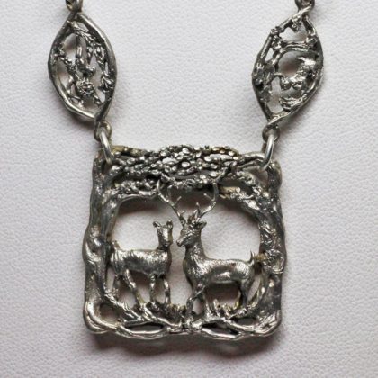 Deer and animal link necklace 4