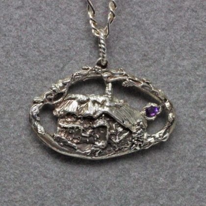 Little-thatched cottage pendant by Suzant