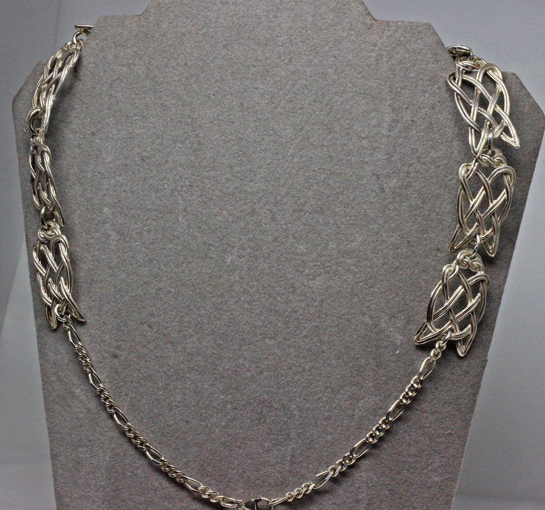 Wide Celtic silver choker by Suzan Postgate