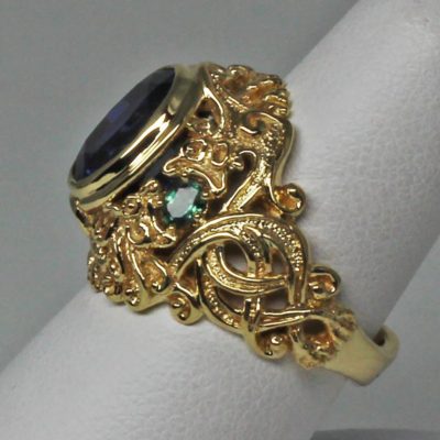 Celtic sapphire ring