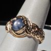 Celtic Star Sapphire Ring in 14K Size 6 1/2 designed and created by George Postgate