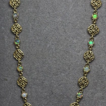 Celtic opal necklace