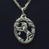 Golden Unicorn emerald pendant in 14K also versions set with pink sapphire diamond