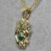 Scottish emerald Luckenbooth Pendant