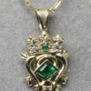Scottish emerald Luckenbooth pendant