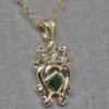 Scottish tsavorite Luckenbooth Pendant