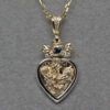 Thistle sapphire Luckenbooth pendant, a Scottish luckenbooth
