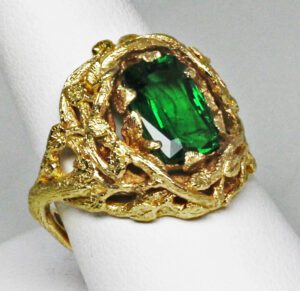 Custom designs 2022 Tourmaline vine ring