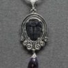 Trilobite silver amethyst pendant