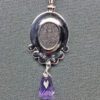Trilobite silver amethyst pendant